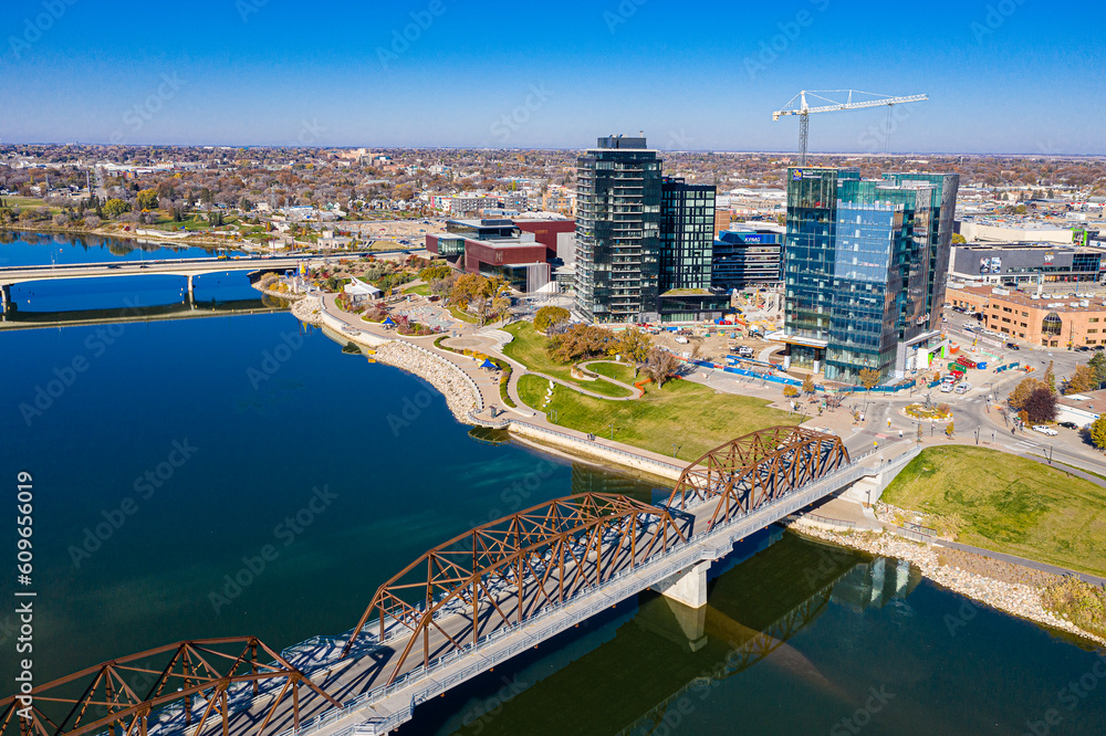 Fototapeta premium River Landing in Saskatoon, Saskatchewan