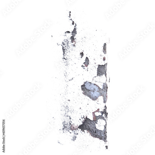 grime stain on the wall cut out transparent background
