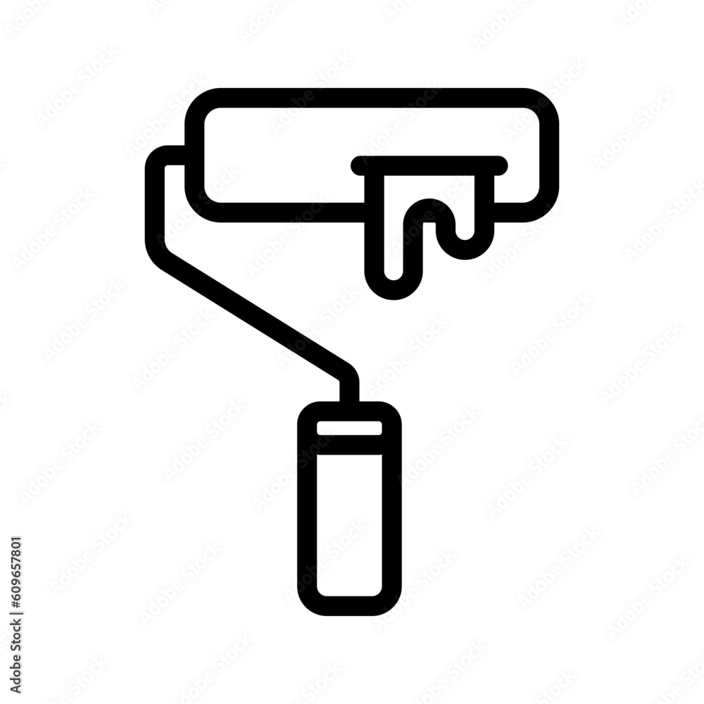 Paint Roller icon. sign for mobile concept and web design. vector illustration Paint Roller icon. sign for mobile concept and web design. vector illustration