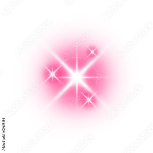 pink light sparkle star