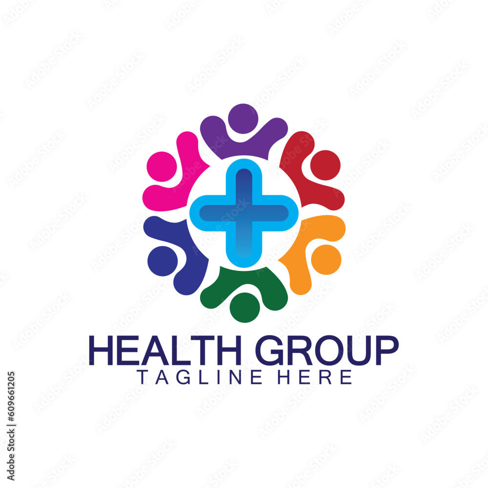 Community Health People Care Logo Concept sign icon symbol Design. Vector illustration logo template Community Health People Care Logo Concept sign icon symbol Design. Vector illustration logo template