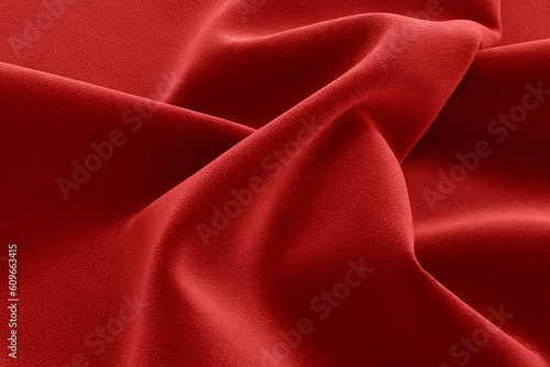 Luxury Red Velvet Fabric Texture.