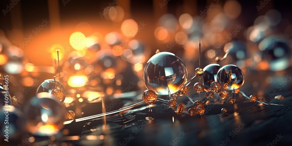 AI Generated. AI Generative. Macro photo atom decoration space future graphic splash. Graphic Art AI Generated. AI Generative. Macro photo atom decoration space future graphic splash. Graphic Art