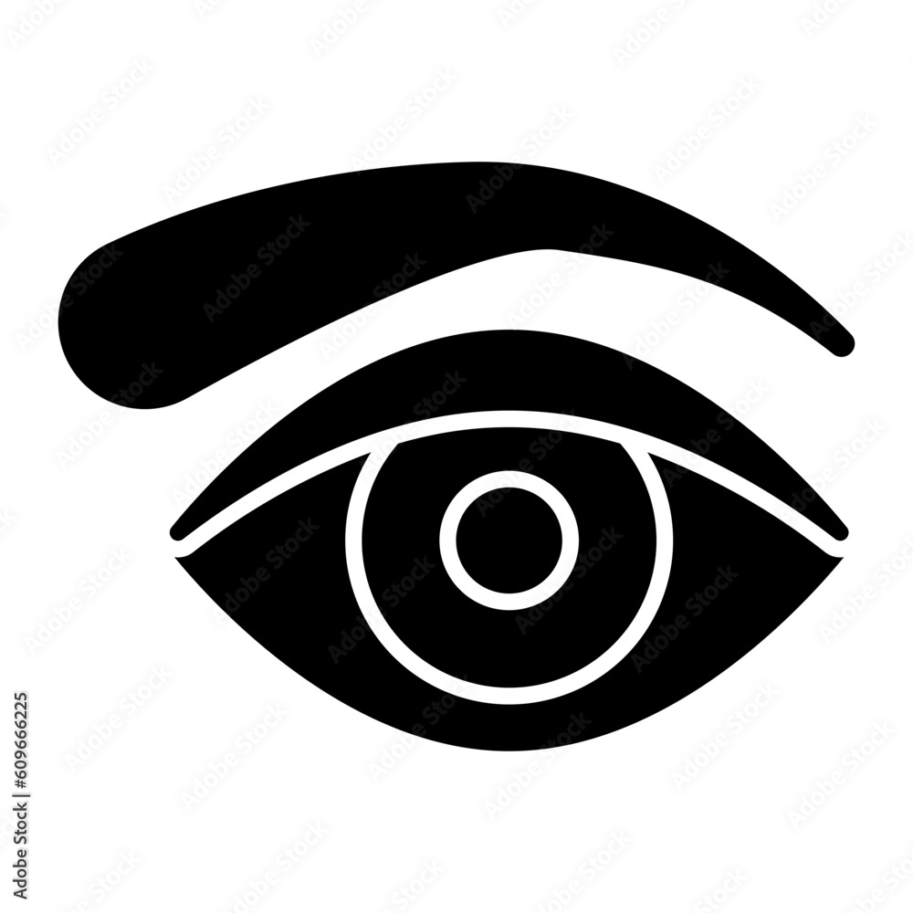 Eyebrow Glyph Icon