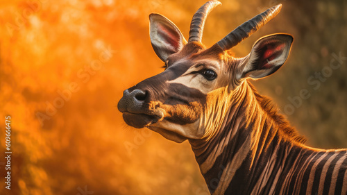 bongo in the wildlife created with Generative AI technology
