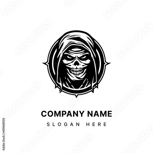 Embrace the macabre with this chilling mummy hand drawn logo design illustration. Bring a touch of horror to your projects, from gaming to apparel, with this spine tingling artwork. Generative AI