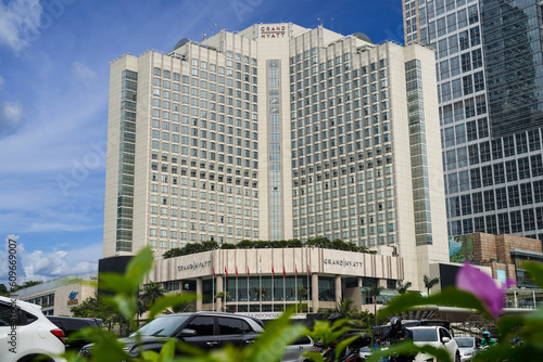 Jakarta, Indonesia, November 9, 2022: Grand Hyatt Jakarta is a luxury 5-star hotel in downtown Jakarta, next to Plaza Indonesia and the business district. photo