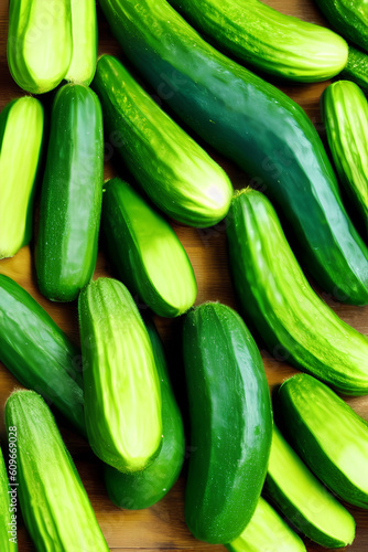 Fresh cucumber generative ai