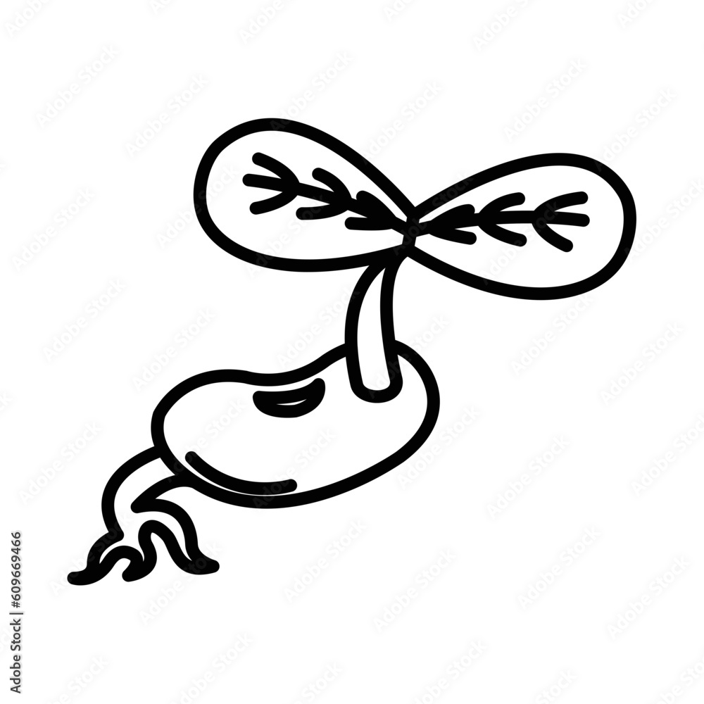 SPROUTS design vector icon design vector line icon svg
