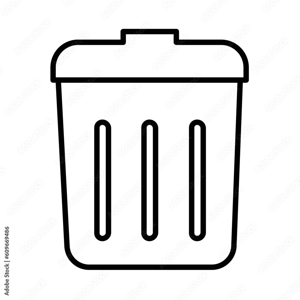 TRASH CAN design vector icon design vector line icon svg TRASH CAN design vector icon design vector line icon svg