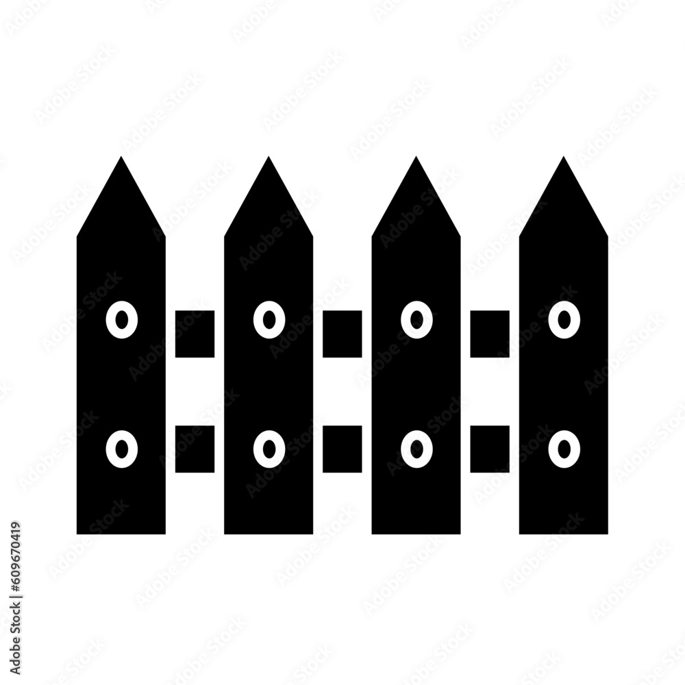 Solid FENCE design vector icon design vector line icon svg Solid FENCE design vector icon design vector line icon svg