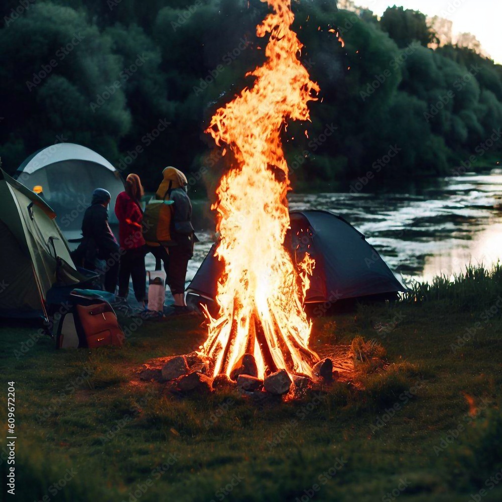 Camping car the green tourism Generative AI