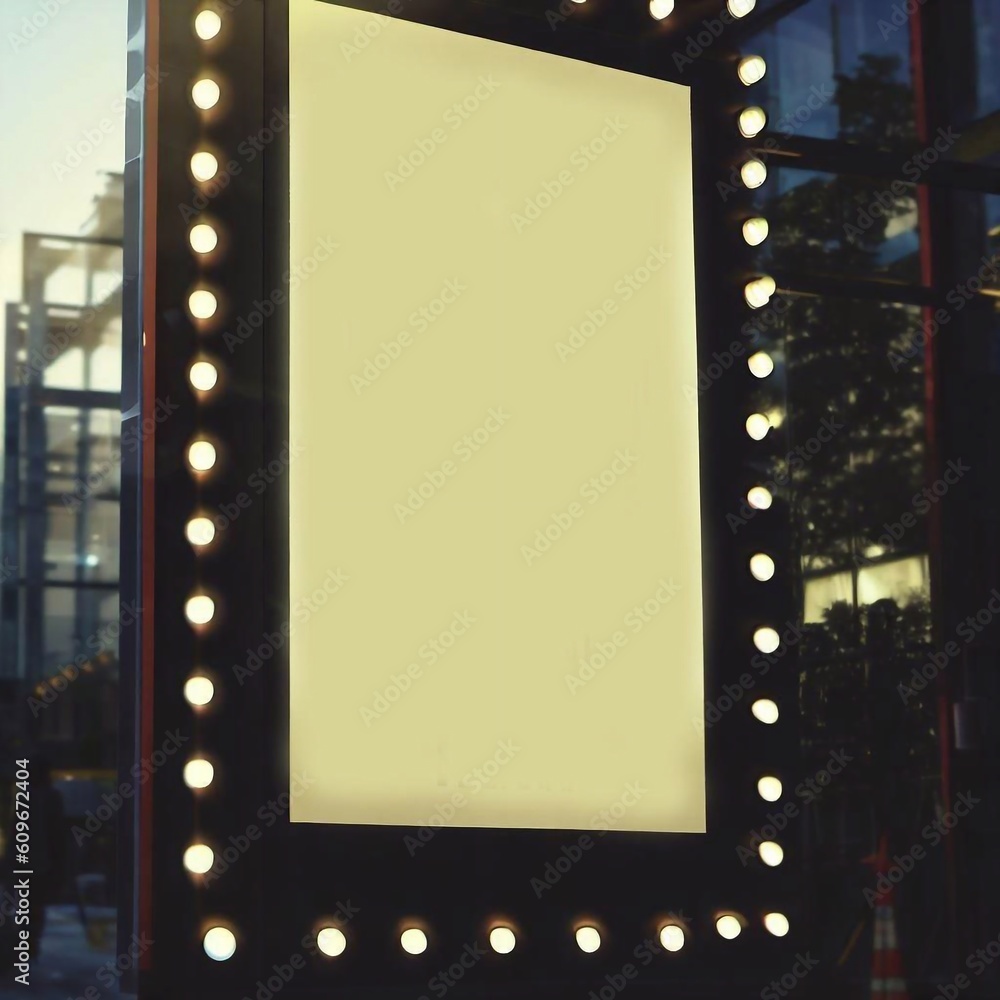 Obraz premium Shop front sign design project Generative AI