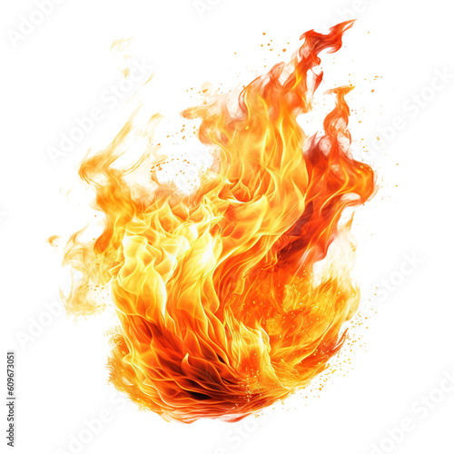 Wallpaper Mural Fire  isolated