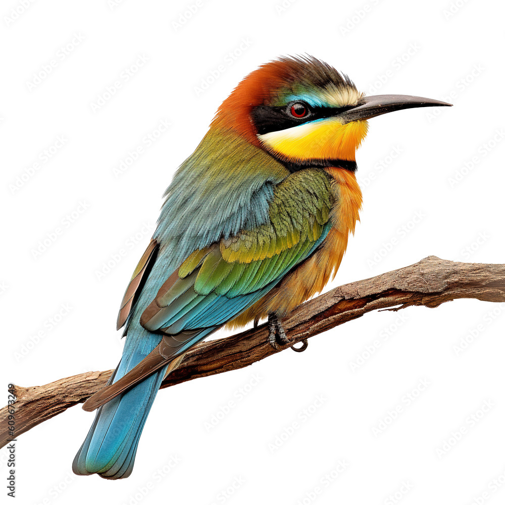 European bee-eater bird isolated European bee-eater bird isolated
