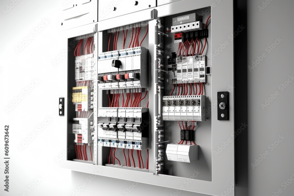 3d render electrical panel photography Generated AI 3d render electrical panel photography Generated AI