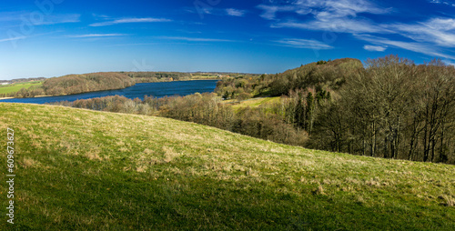 01-04-2023 Jylland, Denmark. Landscape- view at the lake