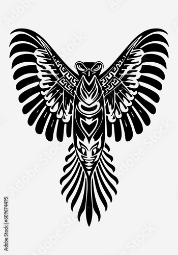 Majestic eagle logo design illustration capturing strength and freedom. Perfect for sports, aviation, and patriotic brands. Striking and impactful. Generative AI