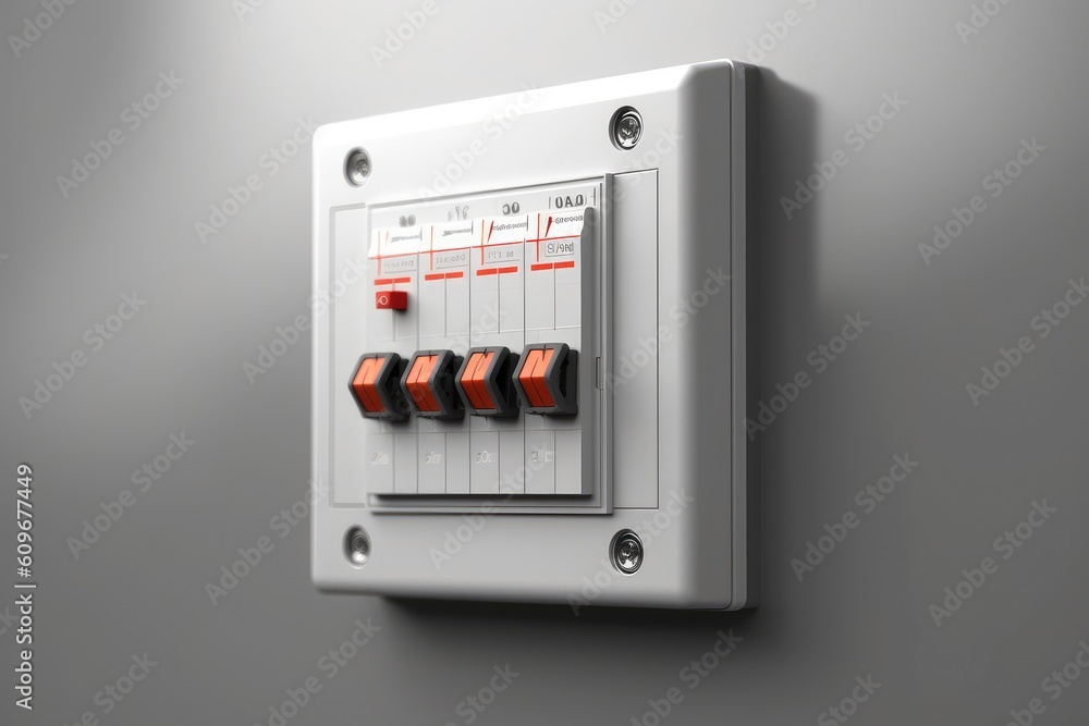 3d render electrical panel photography Generated AI 3d render electrical panel photography Generated AI
