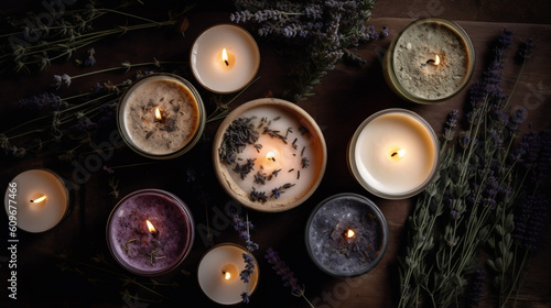 Artisanal Homemade, DIY Candle image generated by Creative AI
