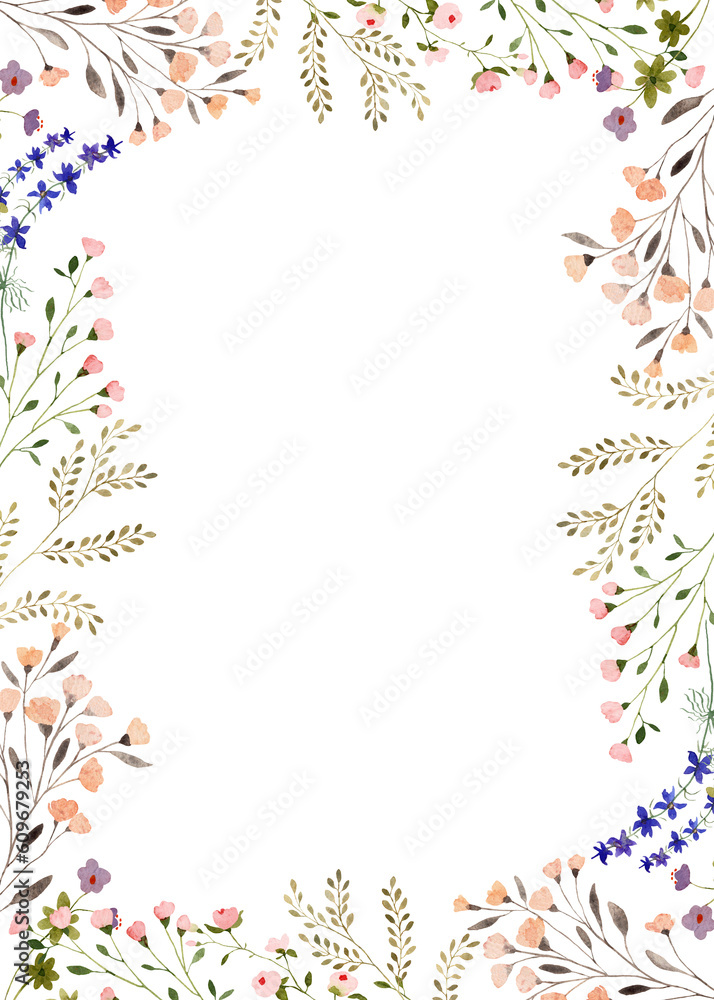 Small flowers decorative frame Small flowers decorative frame