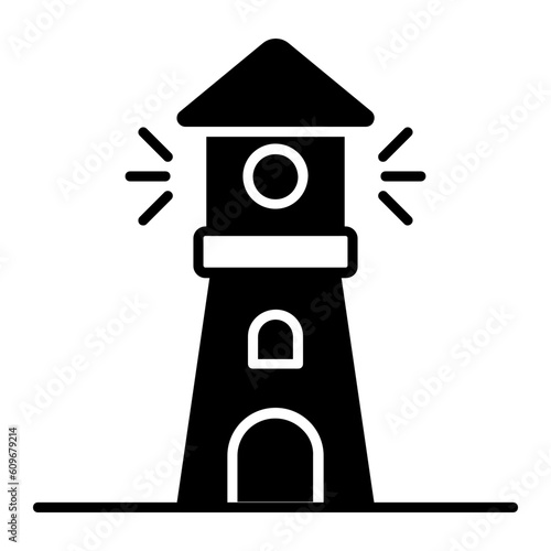 Light House Glyph Icon