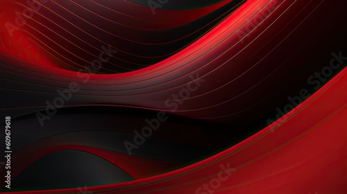 Abstract Red Wave Pattern Background