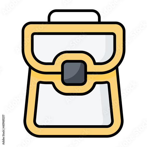 Bagpack Line Color Icon