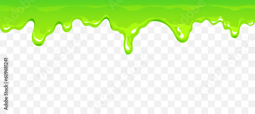 Slime green drip poison radioactive goo border banner concept. Vector design graphic illustration
