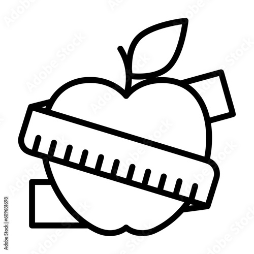Diet, Nutrition, Healthy eating, Balanced diet, Weight management, Diet plan, Diet program Icon lineal