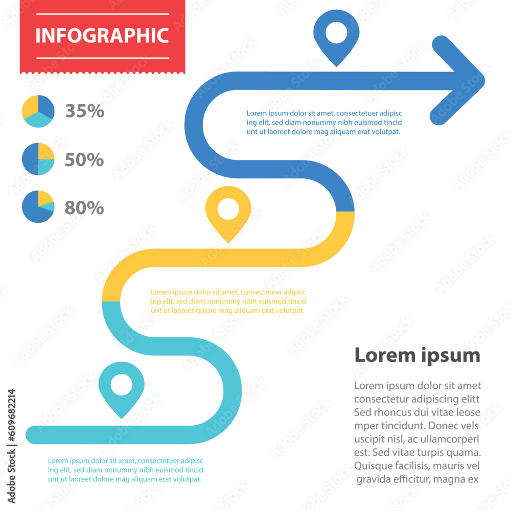 Obraz premium Infographic 
