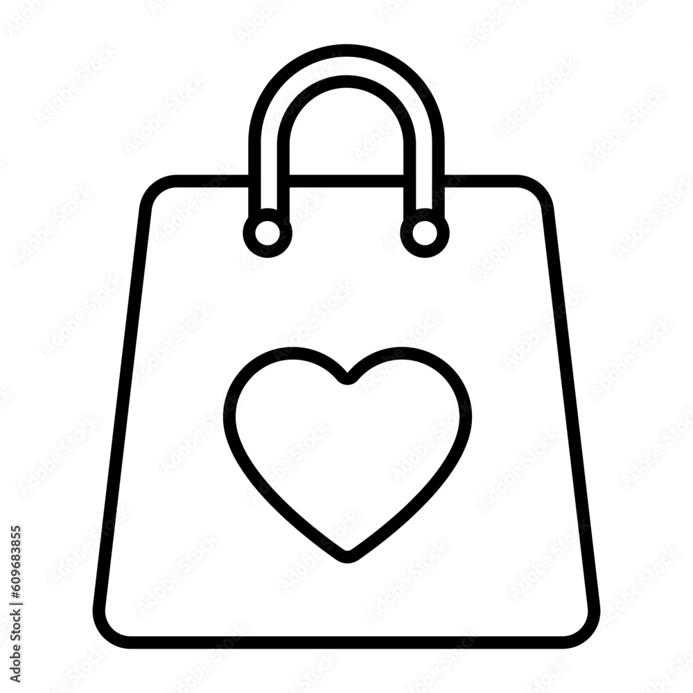Shopping Bag Outline Icon Shopping Bag Outline Icon