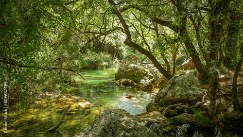 Sillans la cascade en Provence. la cascade se jette dans des bassins de couleur turquoise et   meraude. L eau coule ensuite dans de petits bassins en faisant des mini cascades. 