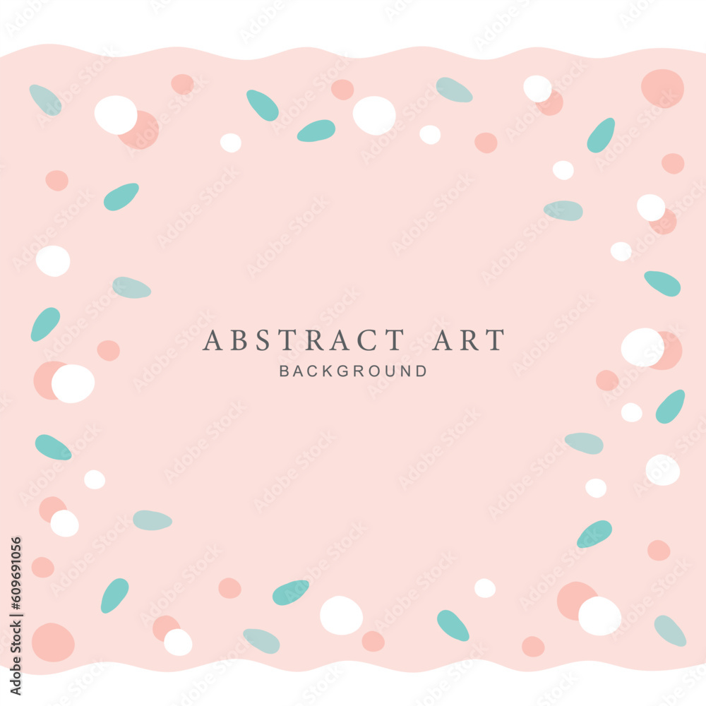 Trendy abstract square art templates. Vector fashion backgrounds.