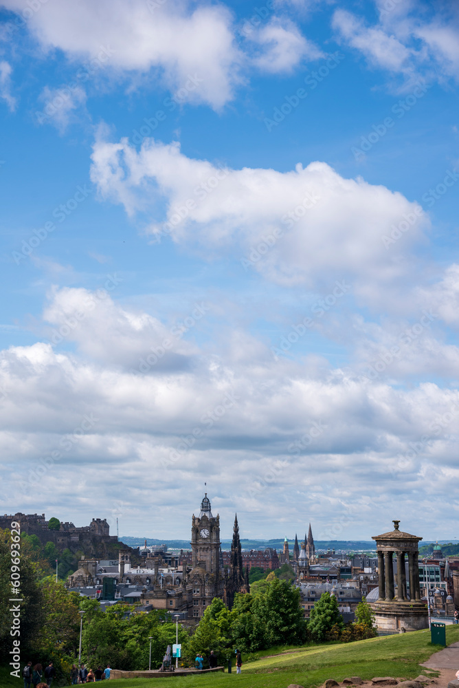 The view of Edinburgh from Calton Hill 