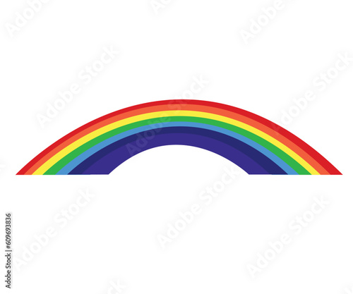 rainbow pride day symbol line vector illustration