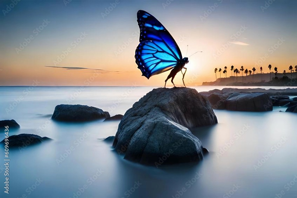 Obraz premium sunset in the sea