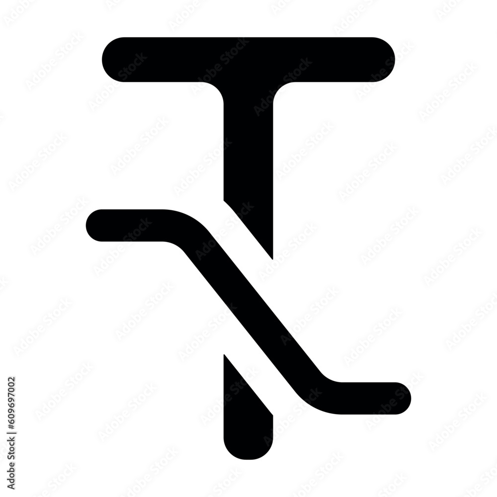 Text, text on path, text tool icon Text, text on path, text tool icon