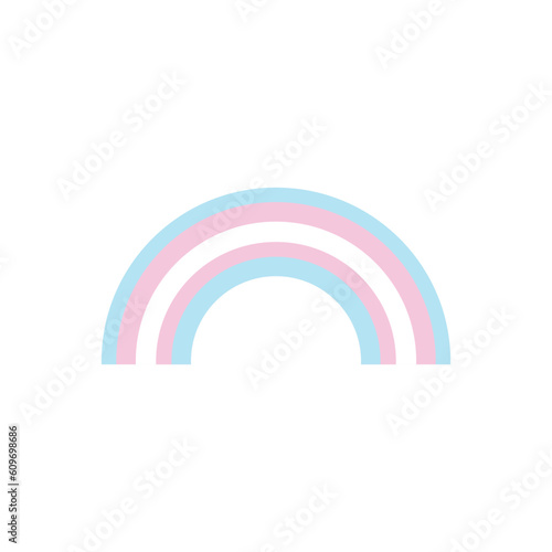 vector rainbow shaped transgender LGBT flag, LGBTQ+ flag, LGBT flag icon