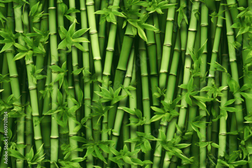 Serene Green Bamboo Background