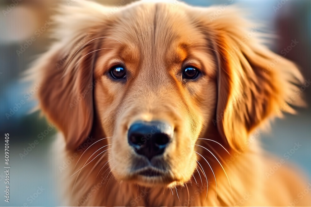 The Golden Retriever Dog Generative AI