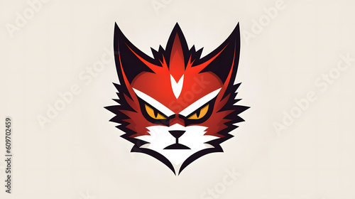 Cat icons, puppy, cute, head KI generated