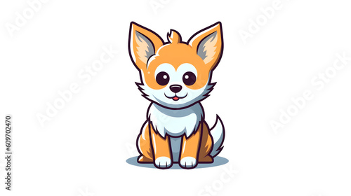 Cat icons, puppy, cute, head KI generated