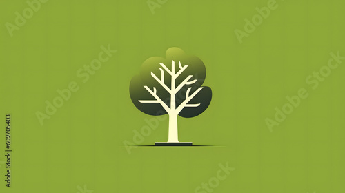 Baum, Icon, Web Icon, Natur, KI generated