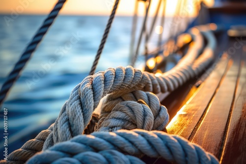 rope_is_hanging_on_the_boat