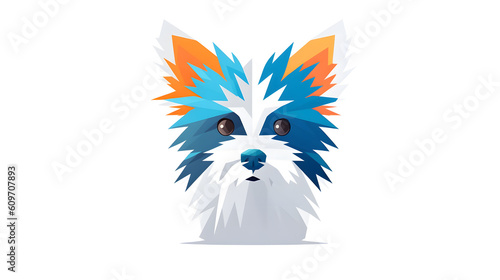 Hund, Icon, Superhund, Tier, Natur, bunter Hund, Siluette, Kopf, KU generated