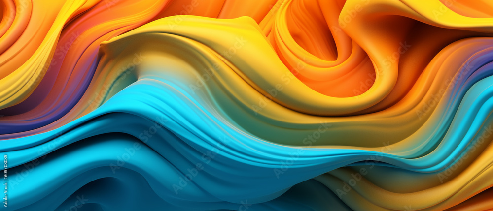 colorful paint fluid background, generative ai
