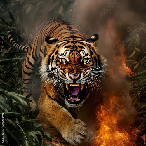 Burned Tiger