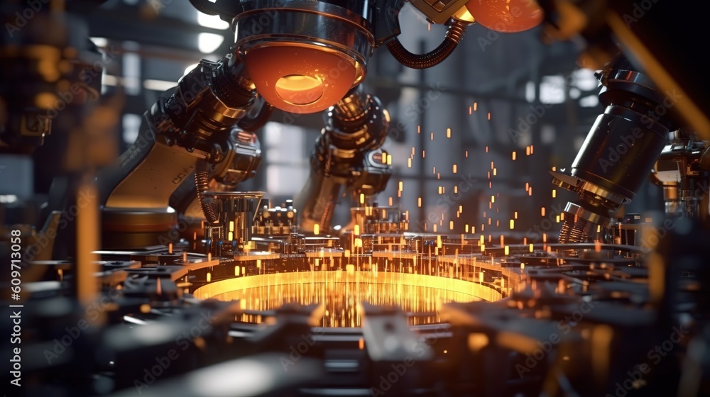 concept of future artificial intelligence industry automotive robotic digital technology manufacturing factory visual digitization concept of future artificial intelligence industry automotive robotic digital technology manufacturing factory visual digitization