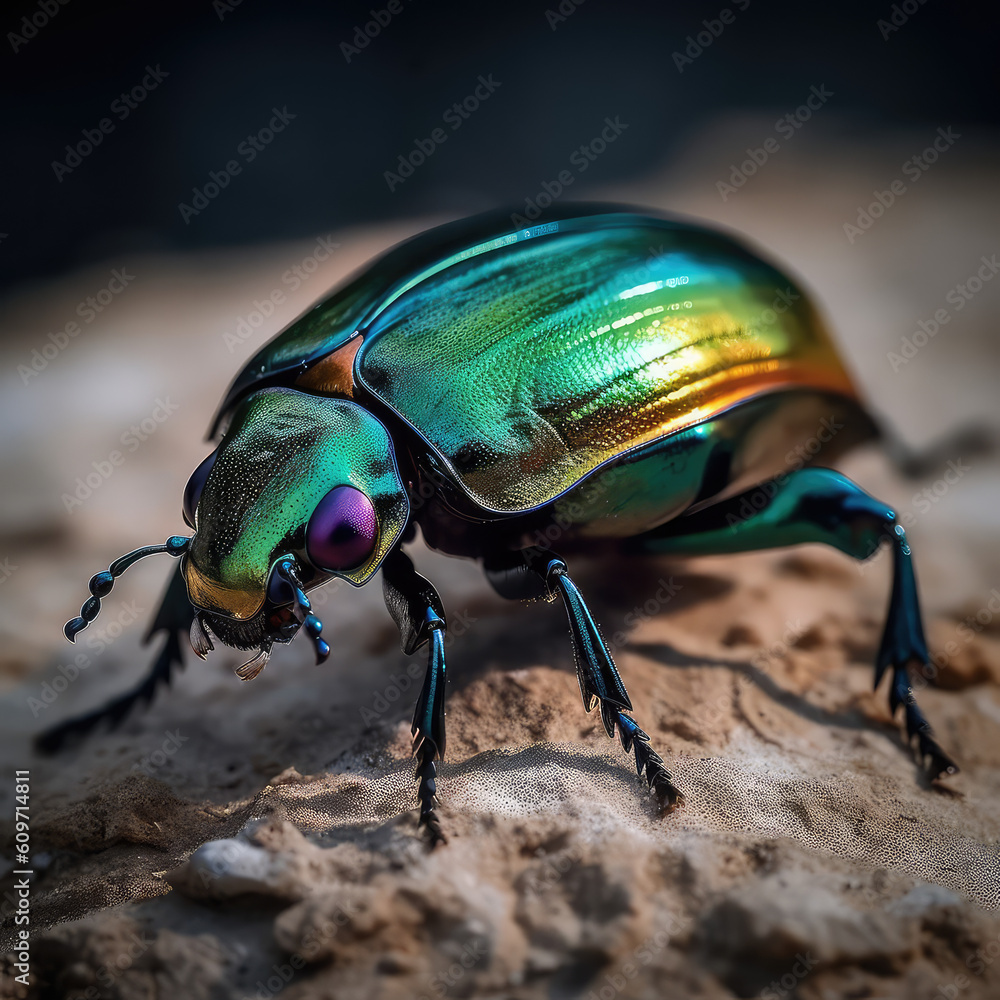 Naklejka premium Beetle, generative AI